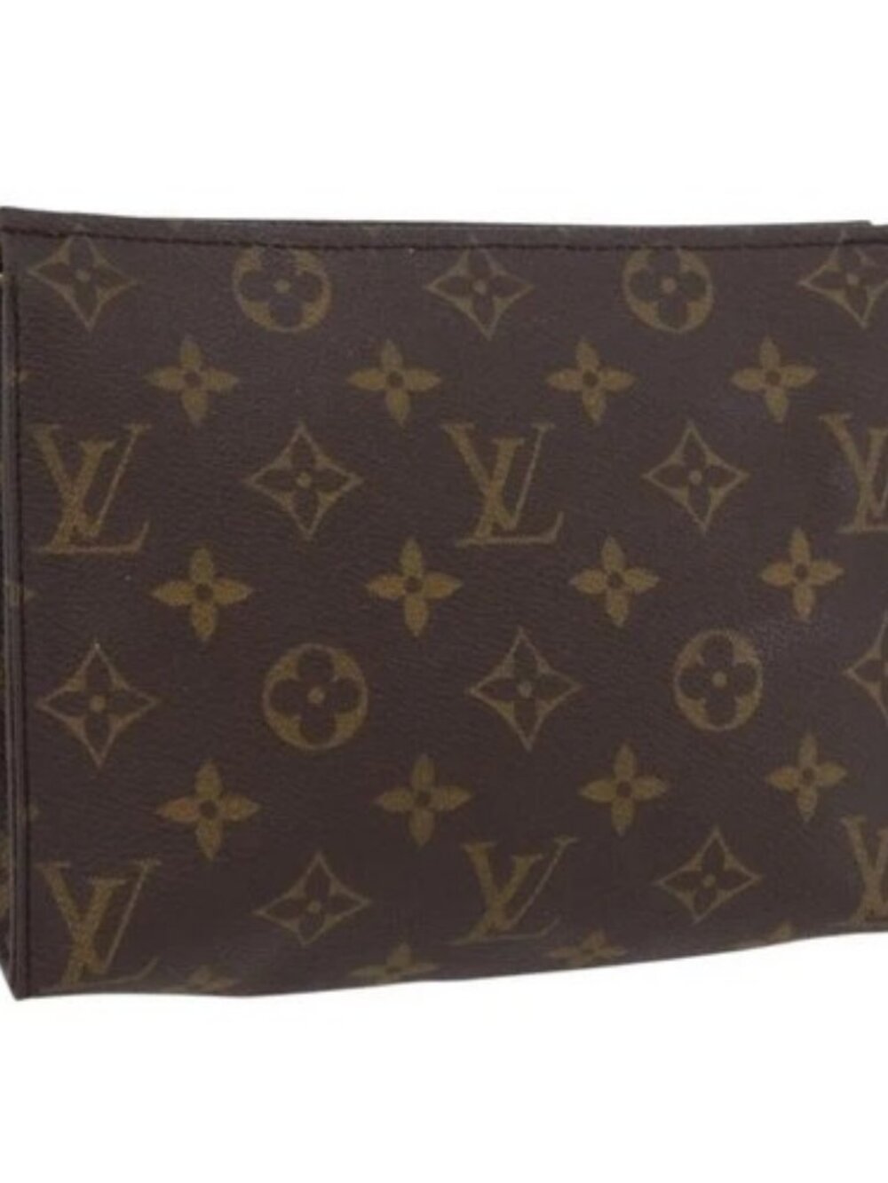 LOUIS VUITTON Monogram Poche Toilette 19 Pouch M47544 LV Auth ki6623